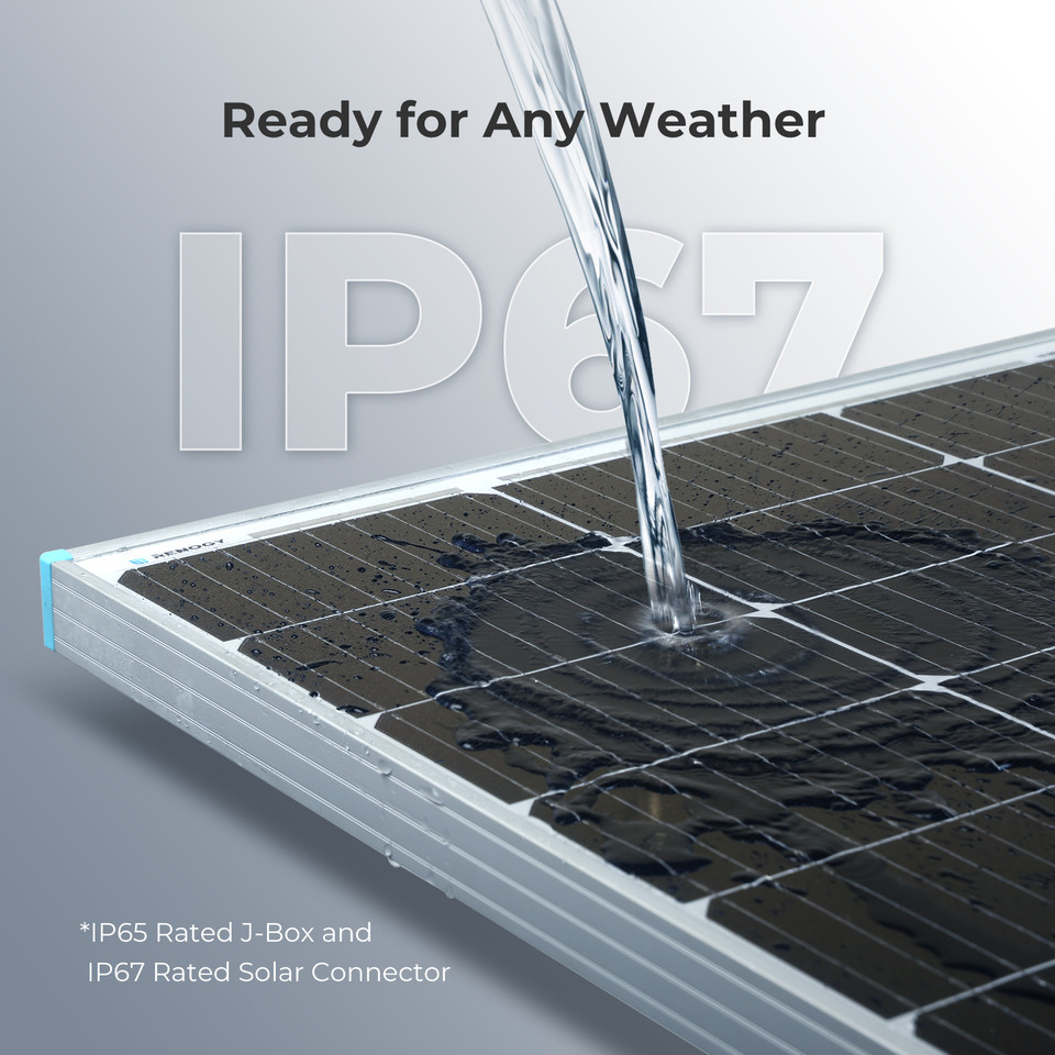 100 Watt 12 Volt Monocrystalline Solar Panel (Compact Design) - Image 6