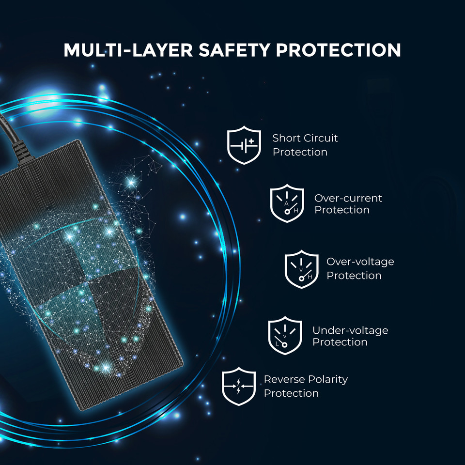 20A 240V AC to DC Lithium Iron Phosphate Battery Charger - Image 3