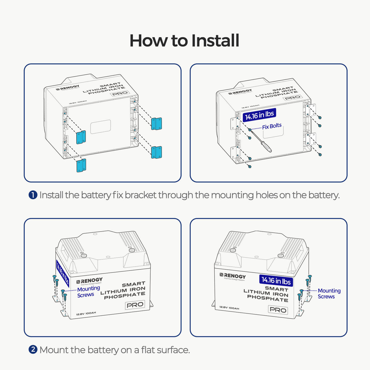 12V 100aH Lithium Battery Bracket - Image 4