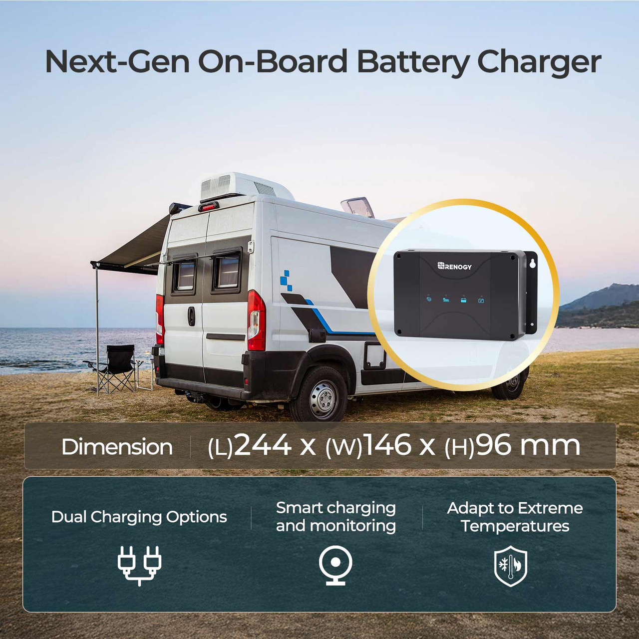 Renogy CORE 12V 50A DC-DC Battery Charger with MPPT - Image 5